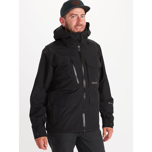 Marmot Ski Jacket Black NZ - Carson Jackets Mens NZ5037482